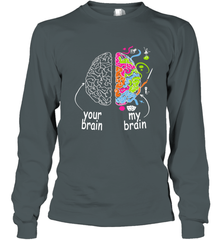 Neurodiversity brain Gift idea for Dyslexia ADHD Autism ASD Long Sleeve T-Shirt Long Sleeve T-Shirt - skytshirtshop