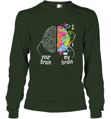 Neurodiversity brain Gift idea for Dyslexia ADHD Autism ASD Long Sleeve T-Shirt Long Sleeve T-Shirt - skytshirtshop