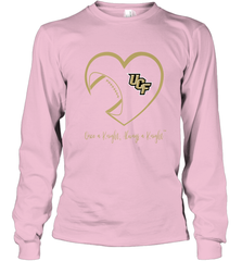 UCF Knights Football Inside Heart  Team  Apparel Long Sleeve T-Shirt Long Sleeve T-Shirt - skytshirtshop