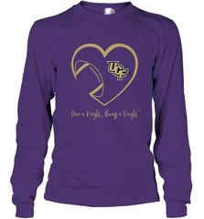 UCF Knights Football Inside Heart  Team  Apparel Long Sleeve T-Shirt Long Sleeve T-Shirt - skytshirtshop