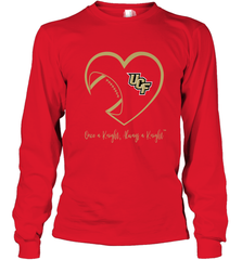 UCF Knights Football Inside Heart  Team  Apparel Long Sleeve T-Shirt Long Sleeve T-Shirt - skytshirtshop