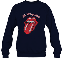 Mens The Rolling Stones Script Tongue Logo Crewneck Sweatshirt Crewneck Sweatshirt - skytshirtshop