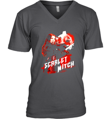 Marvel Infinity War Scarlet Witch Red Splat Men's V-Neck Men's V-Neck - skytshirtshop