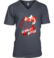 Marvel Infinity War Scarlet Witch Red Splat Men's V-Neck Men's V-Neck - skytshirtshop
