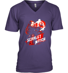 Marvel Infinity War Scarlet Witch Red Splat Men's V-Neck Men's V-Neck - skytshirtshop
