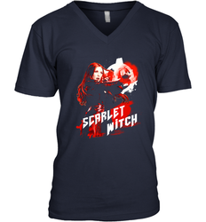 Marvel Infinity War Scarlet Witch Red Splat Men's V-Neck