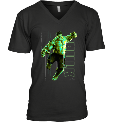 Marvel Infinity War Incredible Hulk Smash Men's V-Neck Men's V-Neck / Black / S Men's V-Neck - skytshirtshop