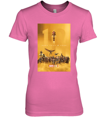 Marvel Studios 10 Years of Heroes Poster Women's Premium T-Shirt Women's Premium T-Shirt - skytshirtshop