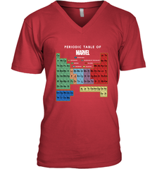 Marvel Ultimate Periodic Table Of Elements Men's V-Neck Men's V-Neck - skytshirtshop