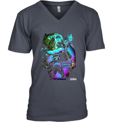 Marvel Infinity War Thor Rocket Groot Neon Men's V-Neck Men's V-Neck - skytshirtshop