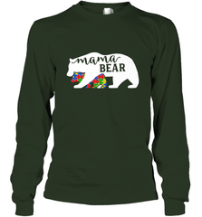 Mama Bear Autism t shirt Autism Awareness Month Long Sleeve T-Shirt Long Sleeve T-Shirt - skytshirtshop