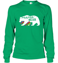 Mama Bear Autism t shirt Autism Awareness Month Long Sleeve T-Shirt Long Sleeve T-Shirt - skytshirtshop