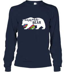 Mama Bear Autism t shirt Autism Awareness Month Long Sleeve T-Shirt