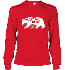 Mama Bear Autism t shirt Autism Awareness Month Long Sleeve T-Shirt Long Sleeve T-Shirt - skytshirtshop