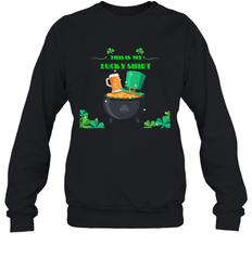 This is my lucky shirt on St Patricks Day Crewneck Sweatshirt