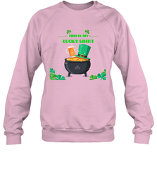 This is my lucky shirt on St Patricks Day Crewneck Sweatshirt Crewneck Sweatshirt - skytshirtshop