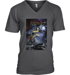 Marvel Comixology Black Widow Madame Of Masque Comic Cover Men's V-Neck Men's V-Neck - skytshirtshop