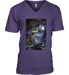 Marvel Comixology Black Widow Madame Of Masque Comic Cover Men's V-Neck Men's V-Neck - skytshirtshop