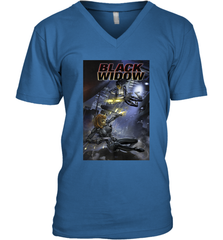Marvel Comixology Black Widow Madame Of Masque Comic Cover Men's V-Neck Men's V-Neck - skytshirtshop