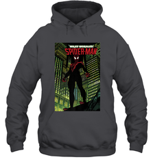 Marvel Miles Morales_ Spider Man Comic Cover Hooded Sweatshirt Hooded Sweatshirt - skytshirtshop
