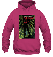 Marvel Miles Morales_ Spider Man Comic Cover Hooded Sweatshirt Hooded Sweatshirt - skytshirtshop