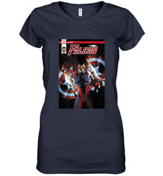 Marvel Falcon Take Flight Comic Cover Premium T Shirt Women's V-Neck T-Shirt