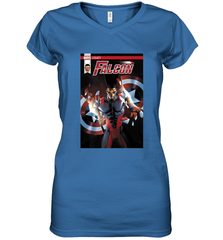 Marvel Falcon Take Flight Comic Cover Premium T Shirt Women's V-Neck T-Shirt Women's V-Neck T-Shirt - skytshirtshop