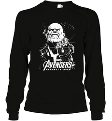 Marvel Infinity War Thanos Unicolor Stamp Long Sleeve T-Shirt
