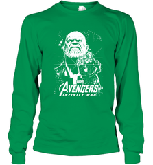 Marvel Infinity War Thanos Unicolor Stamp Long Sleeve T-Shirt Long Sleeve T-Shirt - skytshirtshop