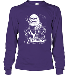 Marvel Infinity War Thanos Unicolor Stamp Long Sleeve T-Shirt Long Sleeve T-Shirt - skytshirtshop