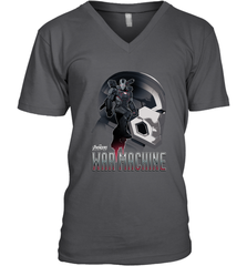 Marvel Infinity War War Machine Head Profile Men's V-Neck Men's V-Neck - skytshirtshop