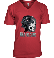Marvel Infinity War War Machine Head Profile Men's V-Neck Men's V-Neck - skytshirtshop