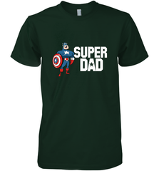 Marvel Father's Day Captain America Super Dad Portrait Men's Premium T-Shirt Men's Premium T-Shirt - skytshirtshop