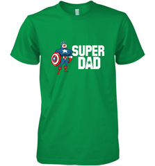 Marvel Father's Day Captain America Super Dad Portrait Men's Premium T-Shirt Men's Premium T-Shirt - skytshirtshop