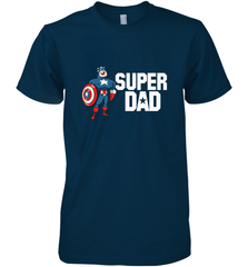 Marvel Father's Day Captain America Super Dad Portrait Men's Premium T-Shirt Men's Premium T-Shirt - skytshirtshop