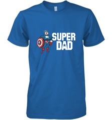 Marvel Father's Day Captain America Super Dad Portrait Men's Premium T-Shirt Men's Premium T-Shirt - skytshirtshop