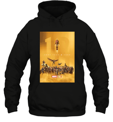 Marvel Studios 10 Years of Heroes Poster Hooded Sweatshirt