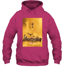 Marvel Studios 10 Years of Heroes Poster Hooded Sweatshirt Hooded Sweatshirt - skytshirtshop