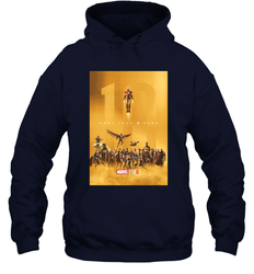 Marvel Studios 10 Years of Heroes Poster Hooded Sweatshirt