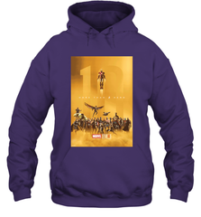 Marvel Studios 10 Years of Heroes Poster Hooded Sweatshirt Hooded Sweatshirt - skytshirtshop