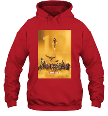 Marvel Studios 10 Years of Heroes Poster Hooded Sweatshirt Hooded Sweatshirt - skytshirtshop