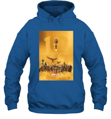 Marvel Studios 10 Years of Heroes Poster Hooded Sweatshirt Hooded Sweatshirt - skytshirtshop