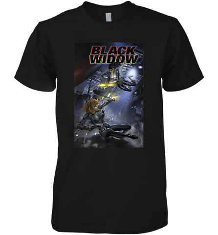 Marvel Comixology Black Widow Madame Of Masque Comic Cover Men's Premium T-Shirt Men's Premium T-Shirt / Black / XS Men's Premium T-Shirt - skytshirtshop