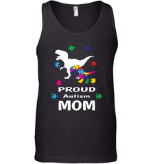 Proud Autism Mom T Rex Dinosaur Autism Awareness Men's Tank Top Men's Tank Top - skytshirtshop