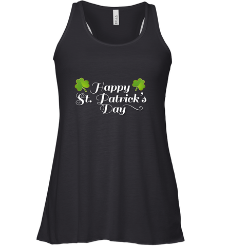 Shamrock Happy St patrick's Shirt for men and women (2) Women's Racerback Tank Women's Racerback Tank / Black / XS Women's Racerback Tank - skytshirtshop