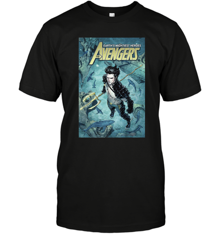 Marvel Namor Avengers Comic Cover Men's T-Shirt Men's T-Shirt / Black / S Men's T-Shirt - skytshirtshop