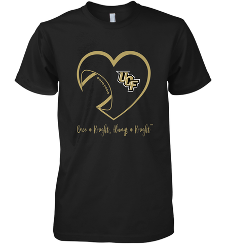 UCF Knights Football Inside Heart  Team  Apparel Men's Premium T-Shirt Men's Premium T-Shirt / Black / XS Men's Premium T-Shirt - skytshirtshop