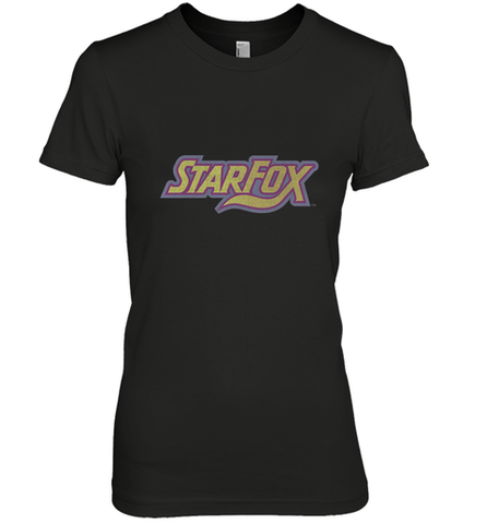 Star fox Vintage Distressed Game Logo Women's Premium T-Shirt Women's Premium T-Shirt / Black / XS Women's Premium T-Shirt - skytshirtshop