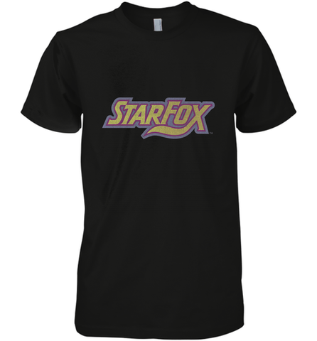 Star fox Vintage Distressed Game Logo Men's Premium T-Shirt Men's Premium T-Shirt / Black / XS Men's Premium T-Shirt - skytshirtshop
