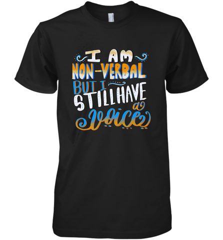Special Needs NonVerbal Autism Awesome Men's Premium T-Shirt Men's Premium T-Shirt / Black / XS Men's Premium T-Shirt - skytshirtshop